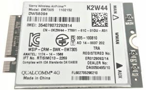 Modem LTE 4G DELL Latitude E7450 0K2W44 A