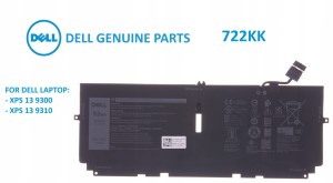Oryginalna Bateria DELL XPS 13 9300 9310 722KK FP86V 2XXFW WN0N0