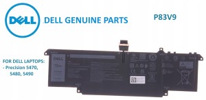 ORYGINALNA BATERIA DELL PRECISION 5470 5480 5490 P83V9 NOWA