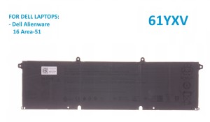 Bateria do laptopa Dell Alienware 16 Area-51 (AA16250) - 61YXV 96Wh