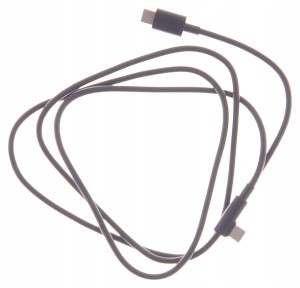 Kabel USB C - USB typ C wtyk kątowy kolor CZARNY A
