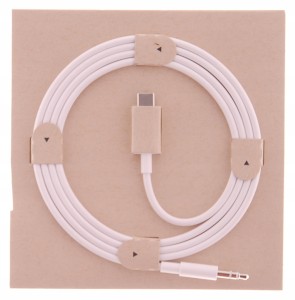 Kabel AUX 3,5mm USB C 1,2m kolor BIAŁY A+