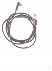 Kabel USB - USB typ C wtyk kątowy kolor CZARNY