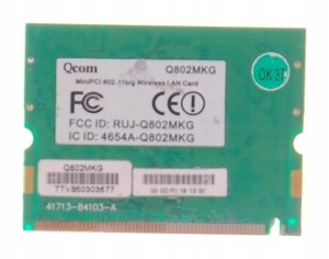 Karta Q802MKG 802.11b/g Wireless LAN Mini PCI